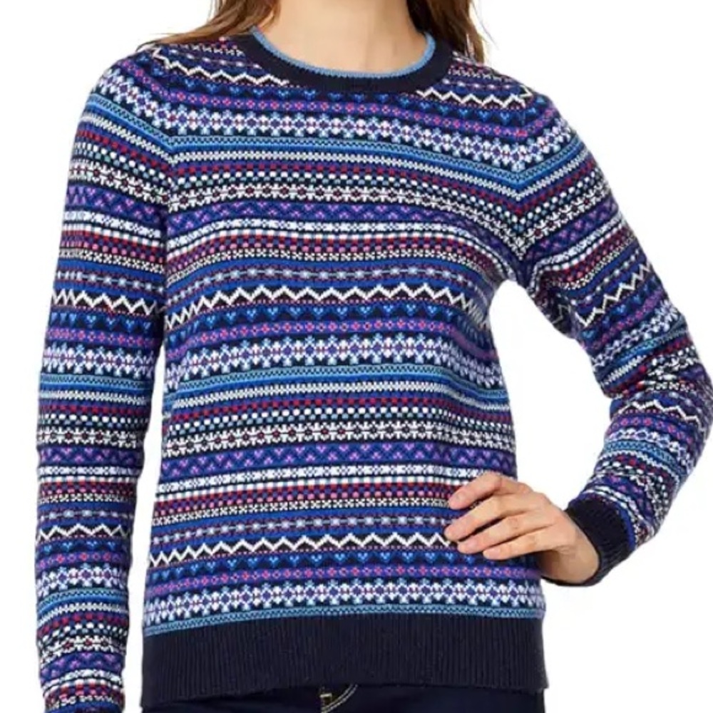 Draper James Fair Isle Crewneck Sweater 3X